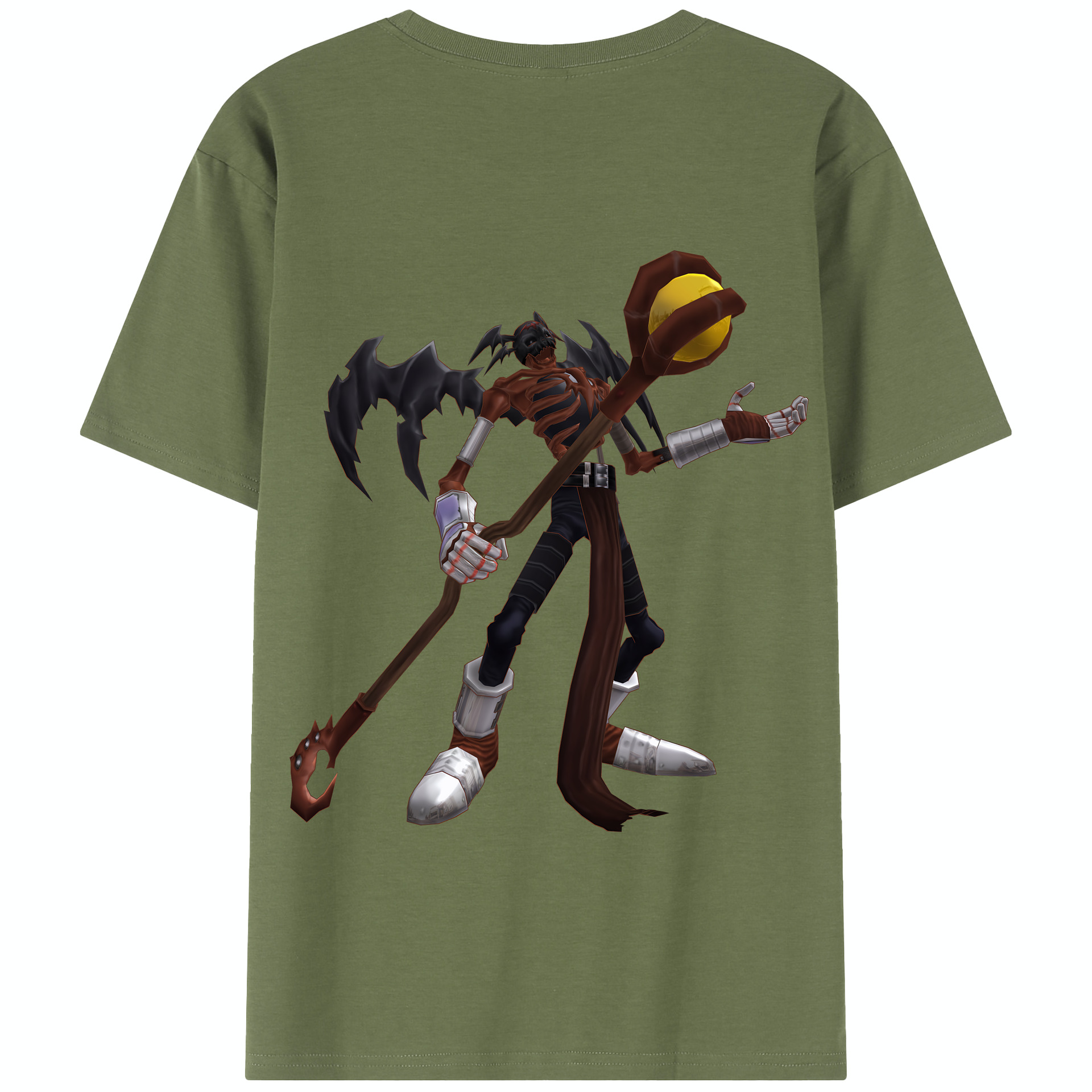 （画像用） Digimon デジタルモンスター/デジモン 綿100％半袖Tシャツ（背面プリント）